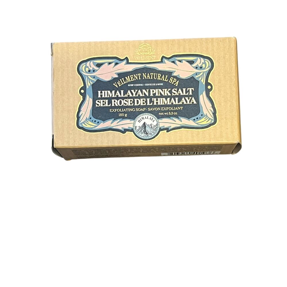 AVON Veilment Natural Spa Himalayan Pink Salt Exfoliating Soap 5.3 oz NEW